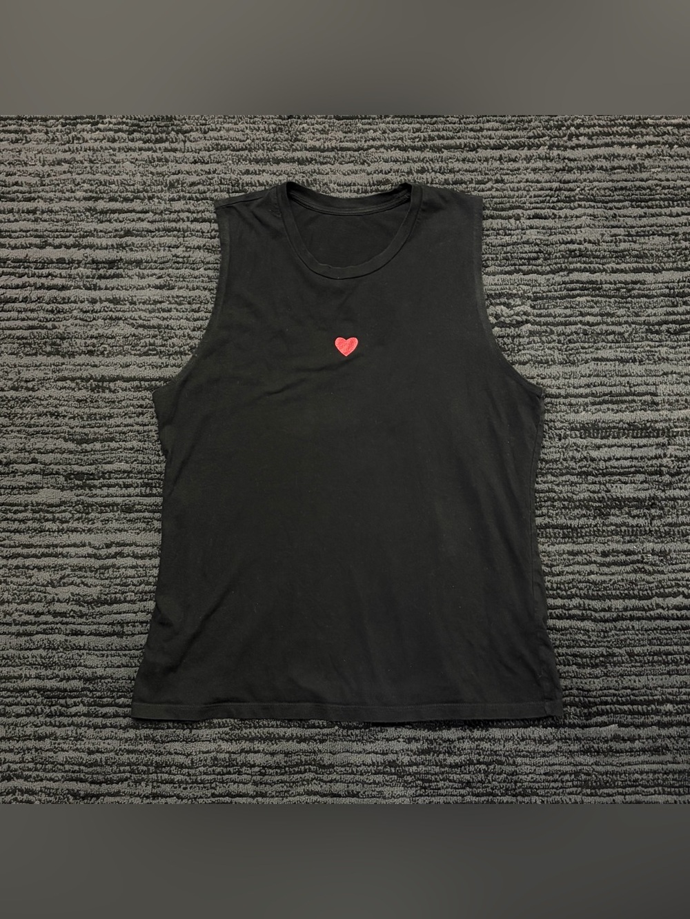 Wear It To Heart Black Sleeveless Athletic Tank Top